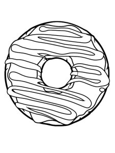 Donut coloring page 18 - Free printable