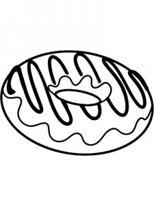 Donut coloring page 2 - Free printable