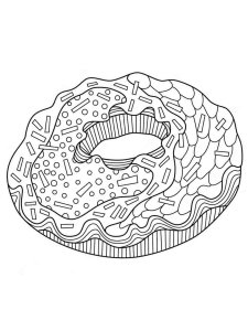 Donut coloring page 22 - Free printable