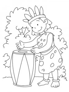 Drum coloring page 9 - Free printable