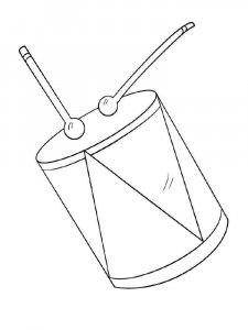 Drum coloring page 31 - Free printable