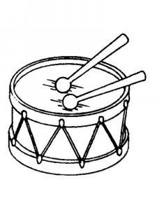 Drum coloring page 33 - Free printable