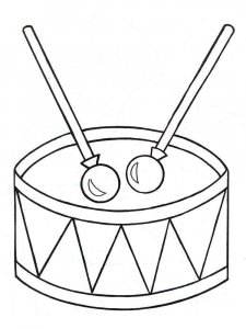 Drum coloring page 34 - Free printable