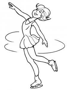 Figure Skater coloring page 10 - Free printable