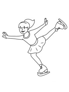 Figure Skater coloring page 11 - Free printable