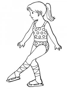 Figure Skater coloring page 12 - Free printable