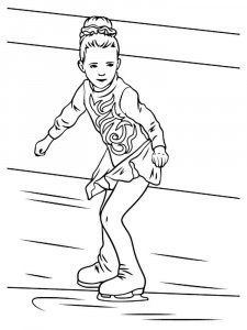 Figure Skater coloring page 15 - Free printable