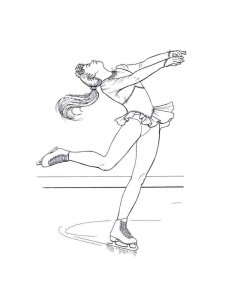 Figure Skater coloring page 17 - Free printable
