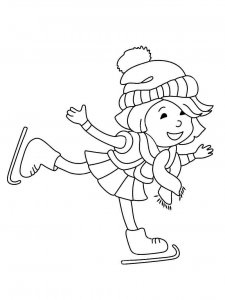 Figure Skater coloring page 2 - Free printable