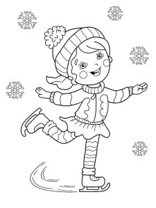 Figure Skater coloring page 3 - Free printable