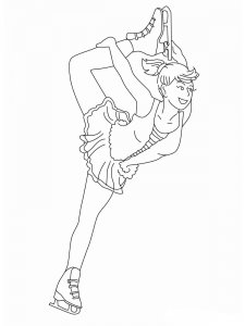 Figure Skater coloring page 4 - Free printable