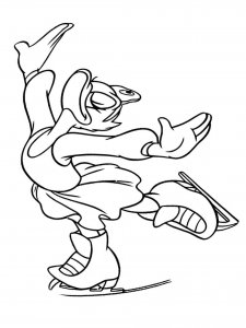 Figure Skater coloring page 6 - Free printable