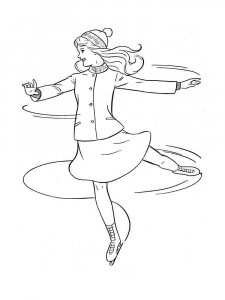 Figure Skater coloring page 7 - Free printable