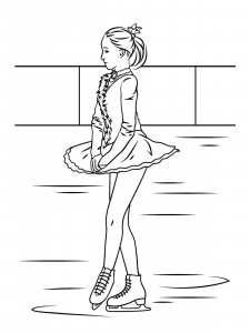 Figure Skater coloring page 8 - Free printable