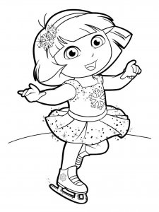 Figure Skater coloring page 9 - Free printable