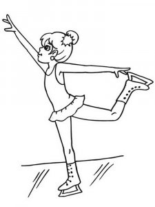 Figure Skater coloring page 18 - Free printable