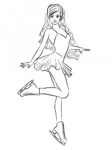 Figure Skater coloring page 27 - Free printable