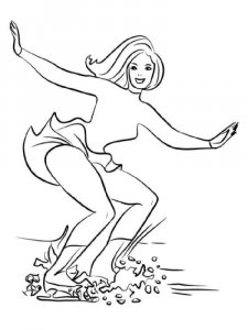 Figure Skater coloring page 28 - Free printable