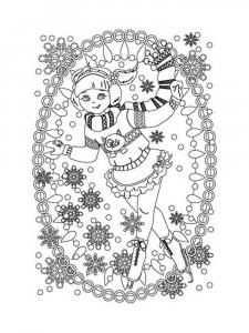 Figure Skater coloring page 29 - Free printable