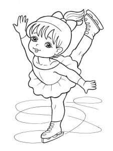 Figure Skater coloring page 30 - Free printable