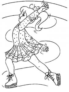 Figure Skater coloring page 31 - Free printable