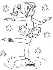 Figure Skater coloring page 19 - Free printable