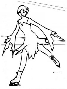 Figure Skater coloring page 20 - Free printable
