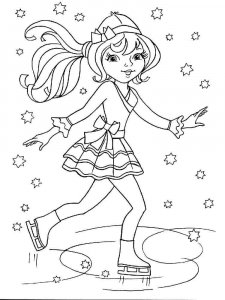 Figure Skater coloring page 21 - Free printable