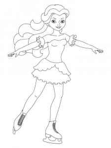Figure Skater coloring page 22 - Free printable