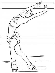 Figure Skater coloring page 23 - Free printable