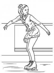 Figure Skater coloring page 25 - Free printable