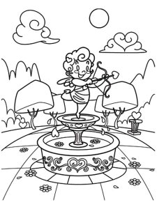 Fountain coloring page 13 - Free printable