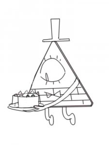 Bill Cipher coloring page 3 - Free printable