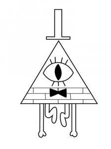 Bill Cipher coloring page 4 - Free printable