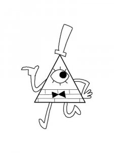 Bill Cipher coloring page 5 - Free printable