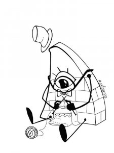 Bill Cipher coloring page 6 - Free printable