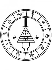 Bill Cipher coloring page 7 - Free printable