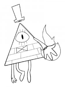 Bill Cipher coloring page 8 - Free printable