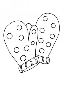 Mittens coloring page 12 - Free printable
