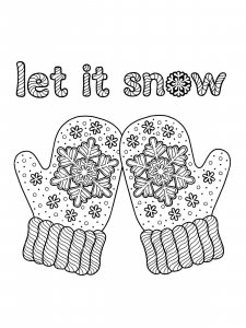 Mittens coloring page 18 - Free printable