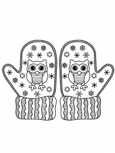 Mittens coloring page 20 - Free printable