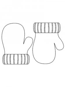 Mittens coloring page 5 - Free printable