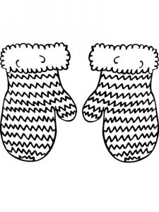 Mittens coloring page 8 - Free printable
