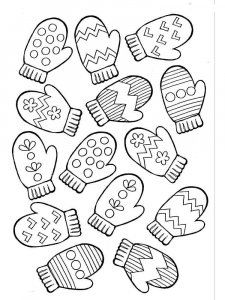 Mittens coloring page 9 - Free printable