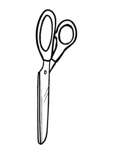 Scissors coloring page 1 - Free printable