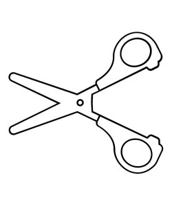 Scissors coloring page 19 - Free printable