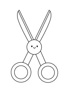 Scissors coloring page 21 - Free printable