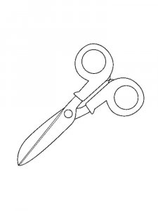 Scissors coloring page 4 - Free printable
