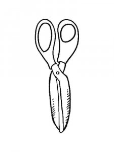 Scissors coloring page 7 - Free printable