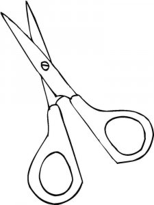 Scissors coloring page 8 - Free printable